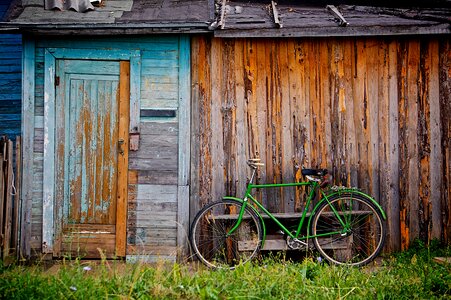 Green Bike Wood photo