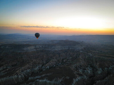 Hot Air Balloon Landscape photo
