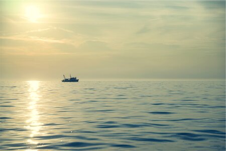 Sunset Boat photo