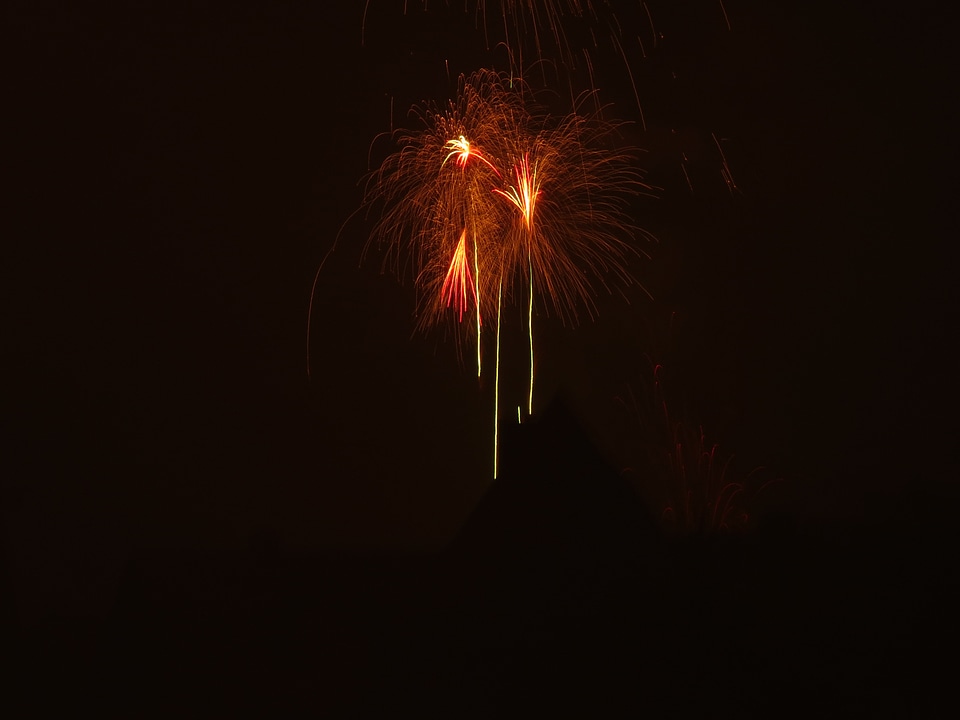Shining colorful new year's day