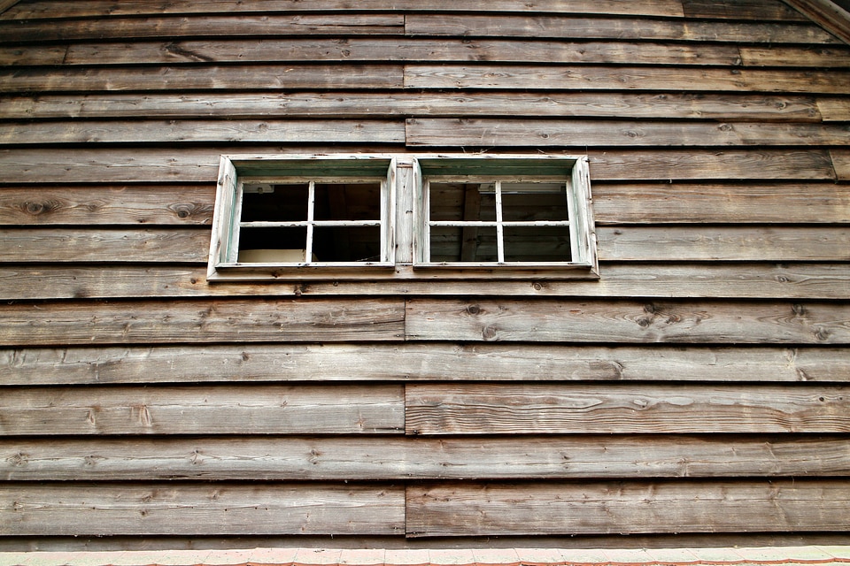 Wood timber façade wooden windows