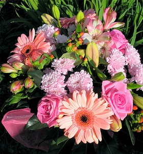 Bouquet floral arrangement flowers photo