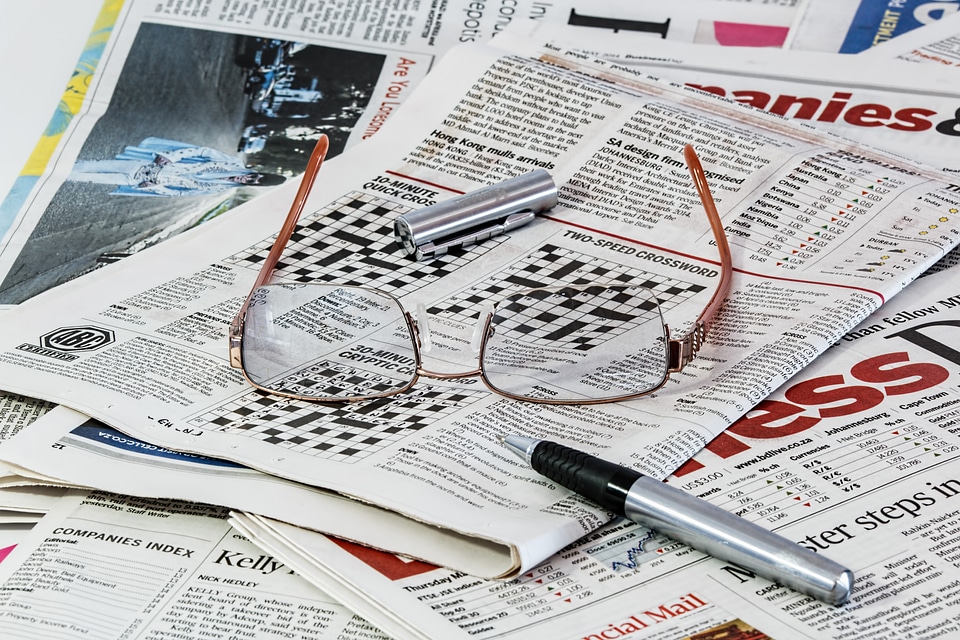 Spectacles glasses paper