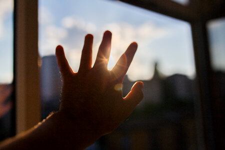 Sun Rays Hands photo