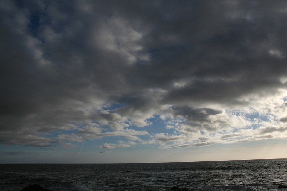 Sunset clouds pacific