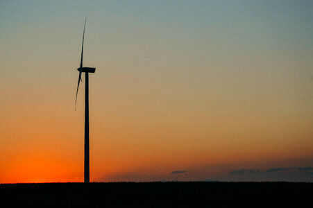 Windmill Sunset photo