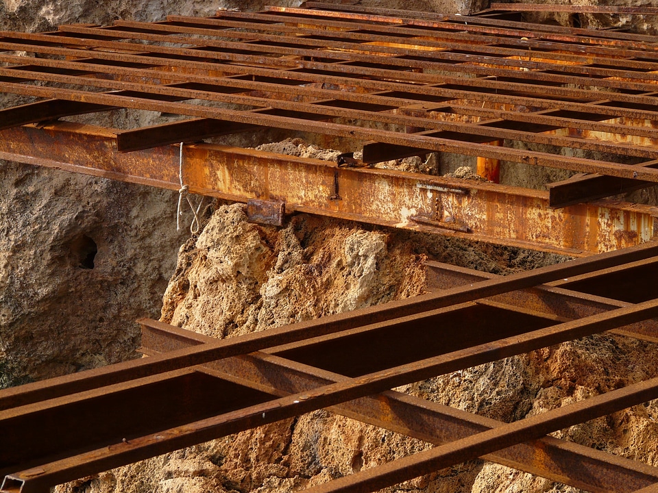 Steel mesh grid metal