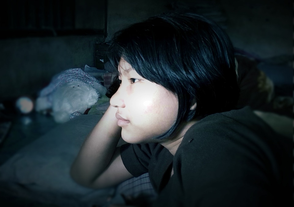 Looking thinking sad