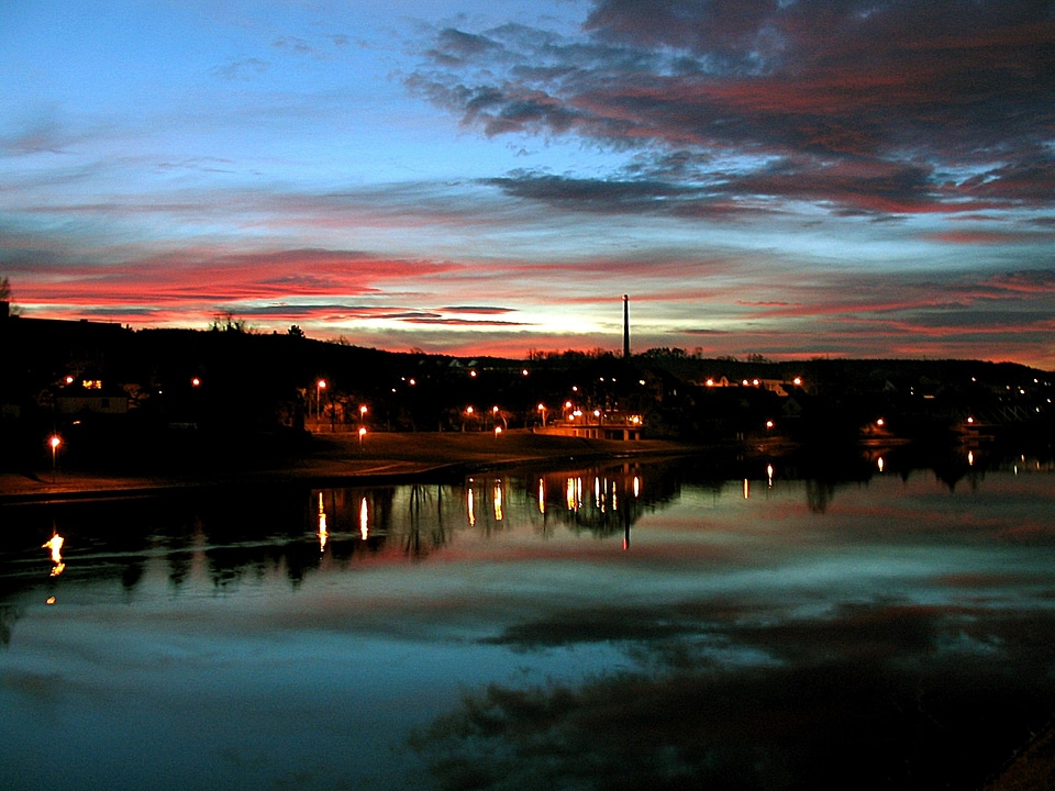 Afterglow night photograph gloomy