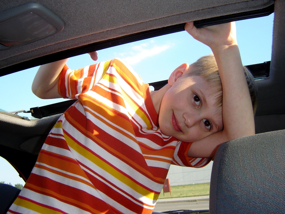 Happy car portrait