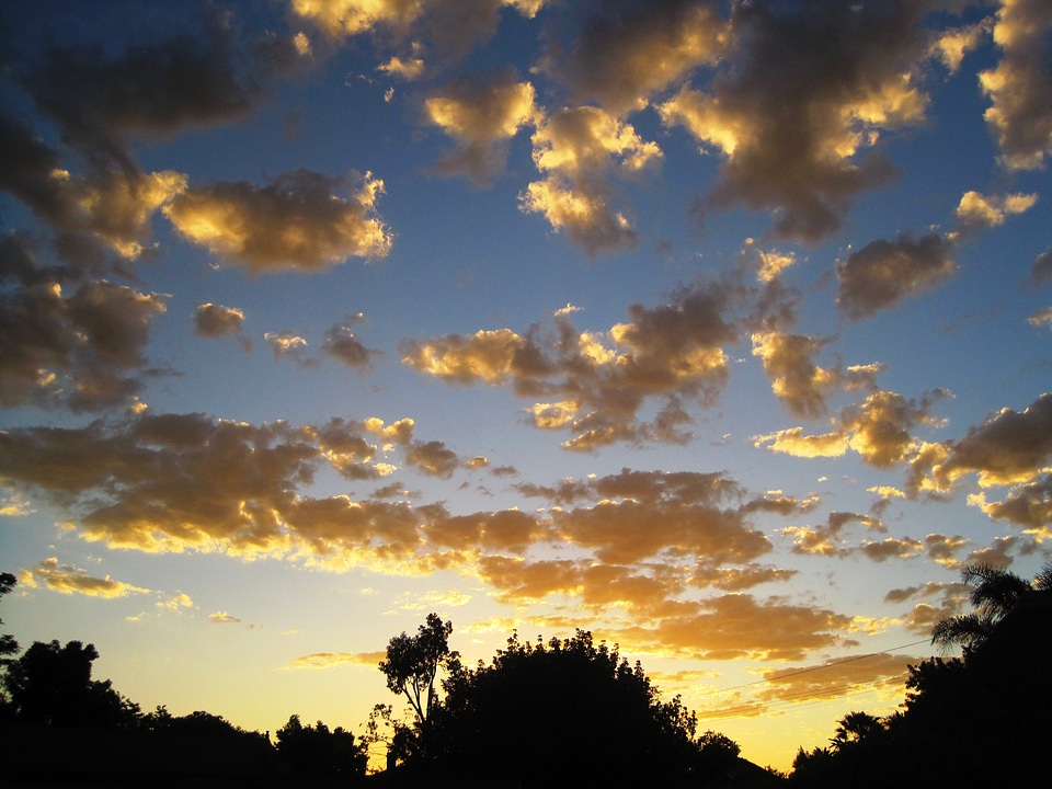 Light sunset sky photo