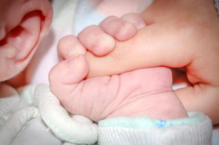 Baby Holding Hands photo