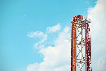 Amusement Park Roller Coaster photo