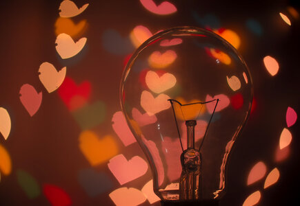 Light Bulb Hearts photo