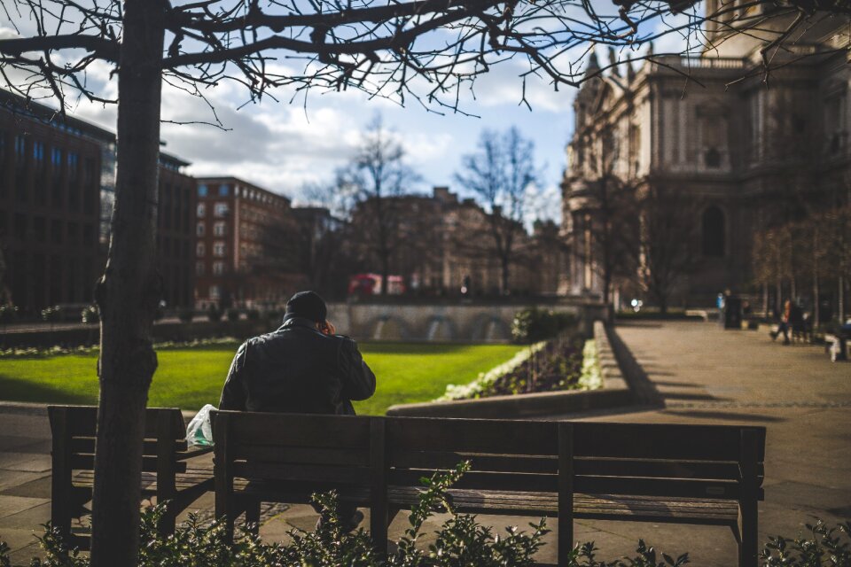 Guy Sitting photo