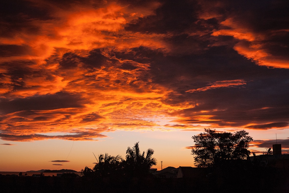 Landscape sea clouds photo