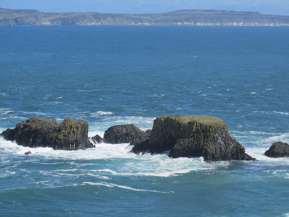 Sky blue coastline