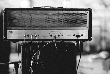 Amplifier Black And White photo