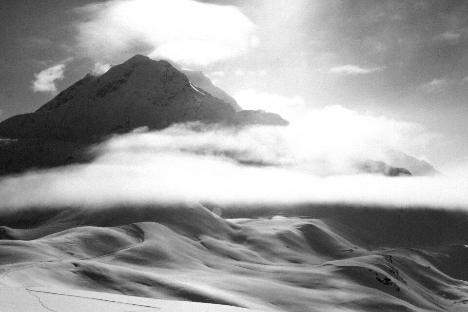 Black And White Mountain