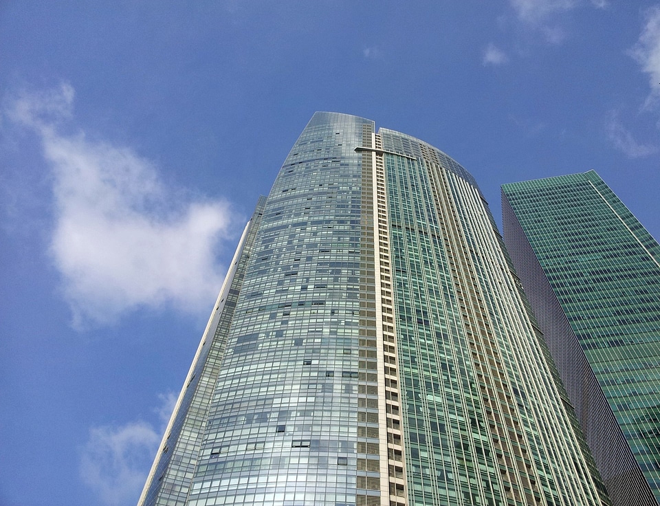 Building windows architecture skyline