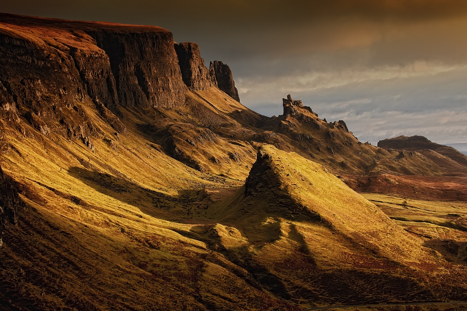 Highlands and islands quairaing mountains