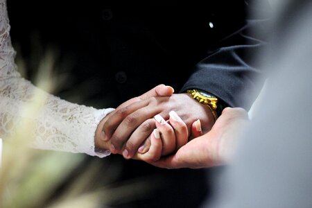 Holding Hand Gold photo
