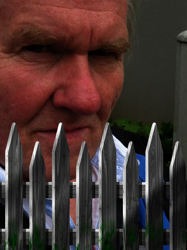 Evil neighbor fence