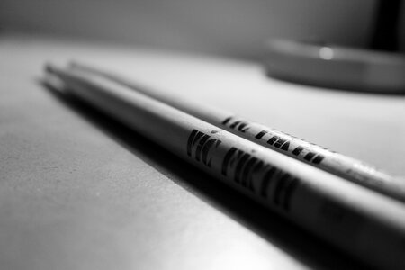 Black And White Drumsticks photo