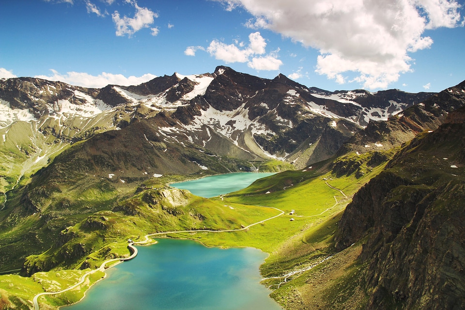 Landscape mountains alps