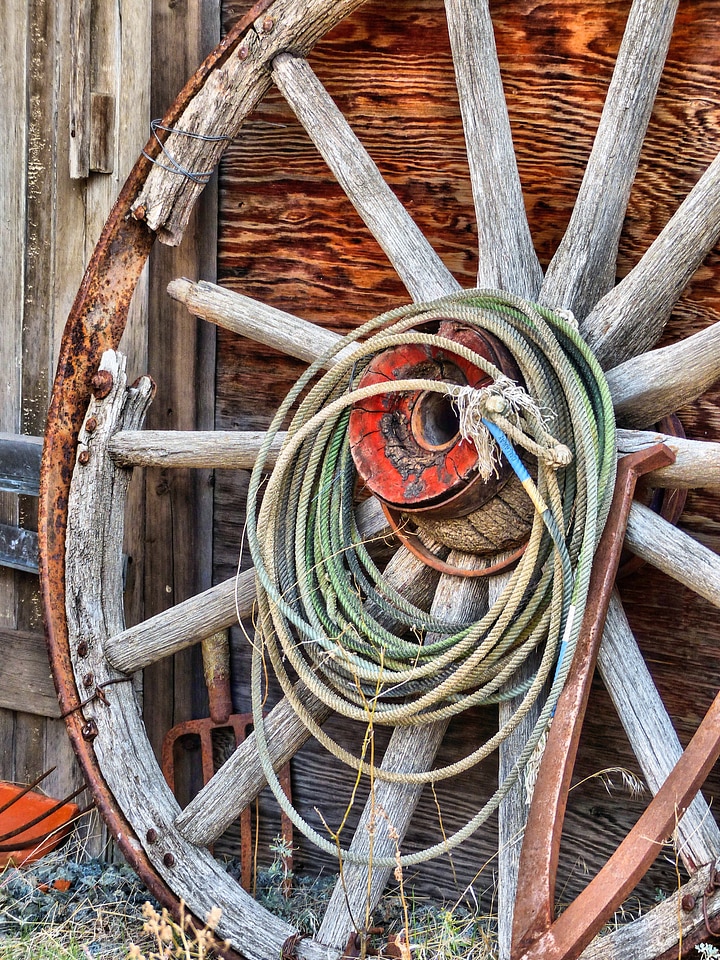 Wooden western style wild west photo