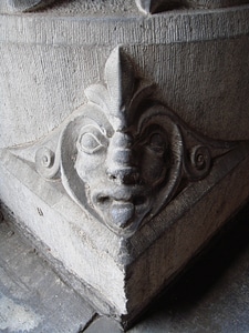 Travel gargoyle stonework