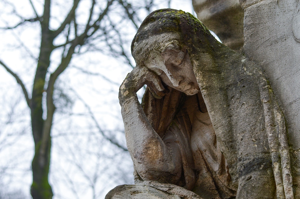 Cemetery tired autumn