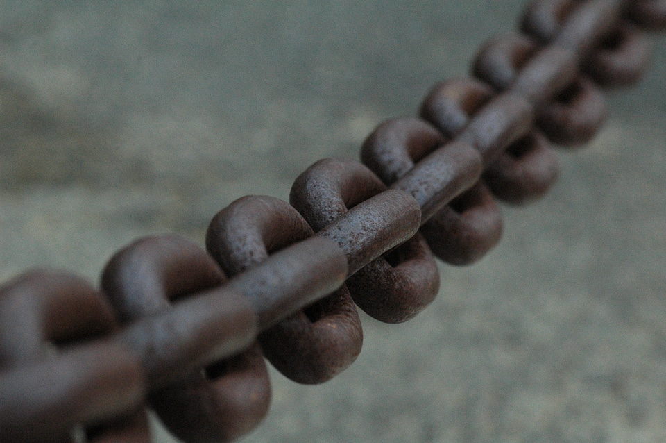 Iron chain anchor chain port