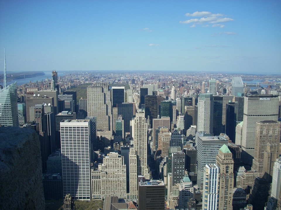 Empire state building view skyscrapers
