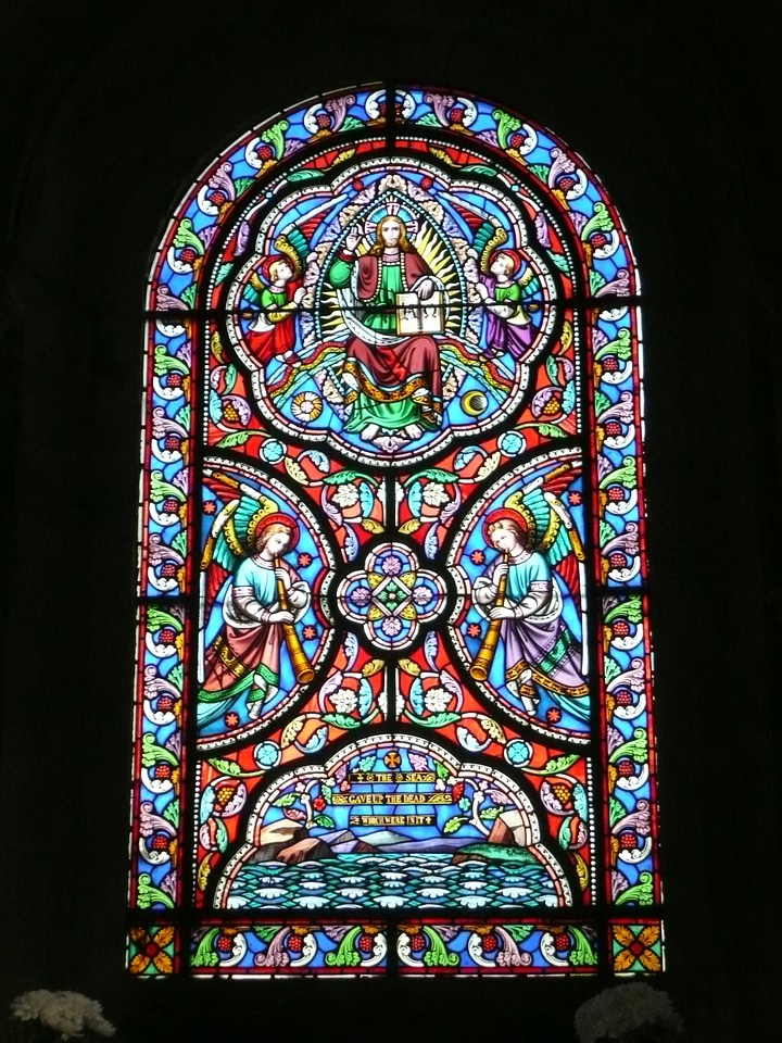 Architecture church window glass