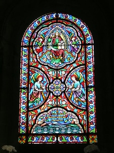Architecture church window glass photo