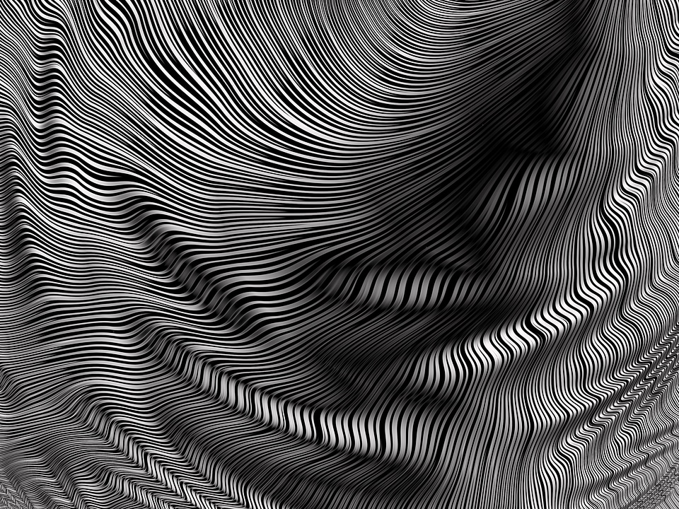 Abstract metal folds