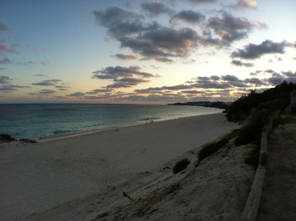 Beach seascape sky photo