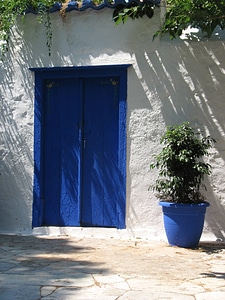 Stucco greece home photo