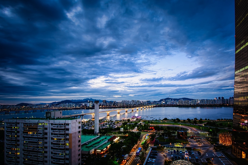 Cloud korea han river