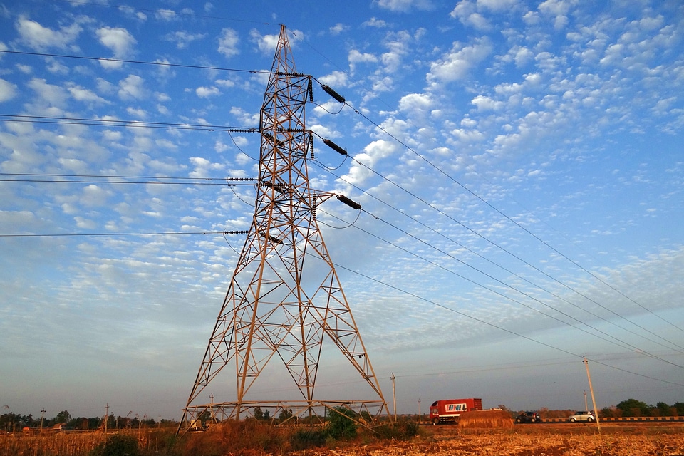 Electric tower transmission line india