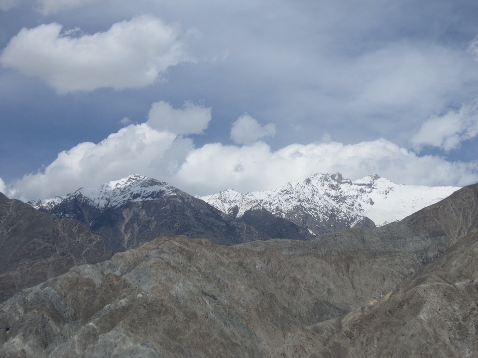 Landscape peak snowclad