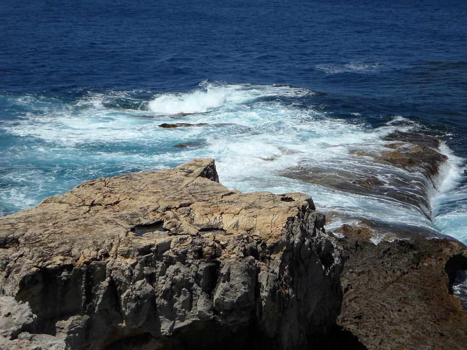 Rocky rocky coast cliff photo
