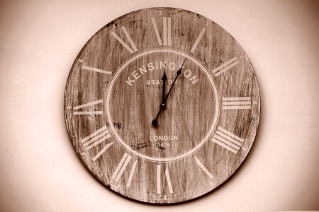 Wood Clock photo