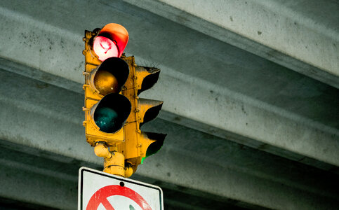 Sign Stoplight photo