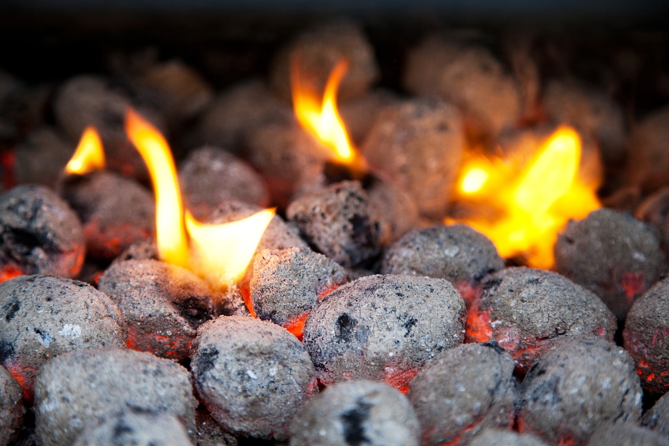 Blaze briquette burn
