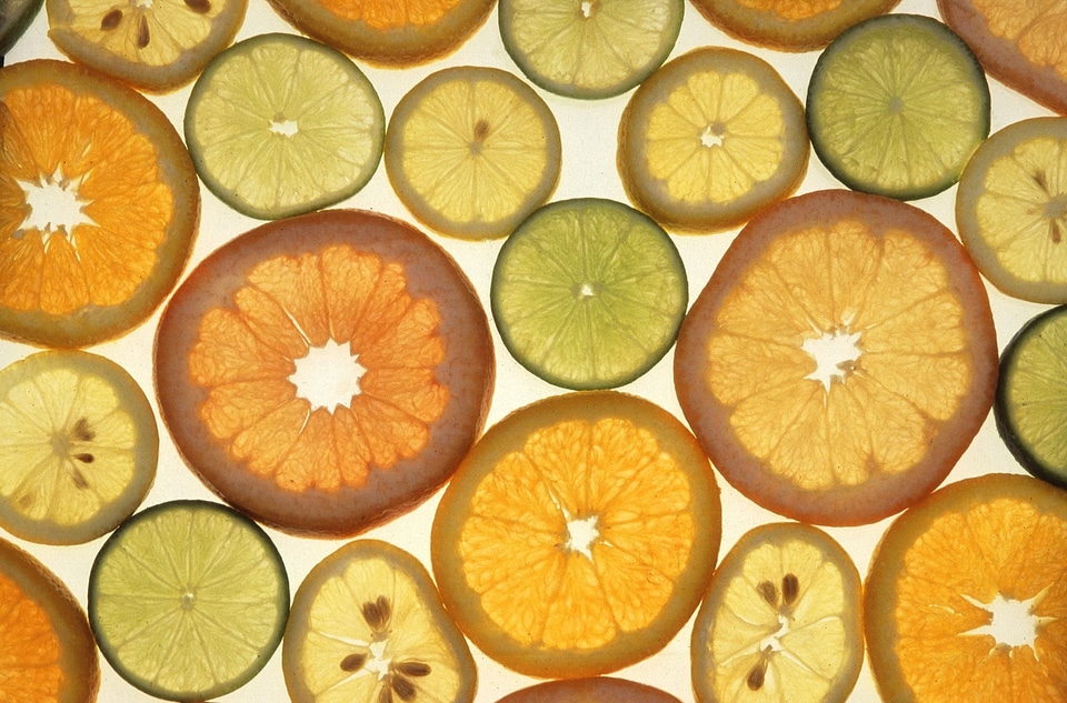 Orange lemon citron