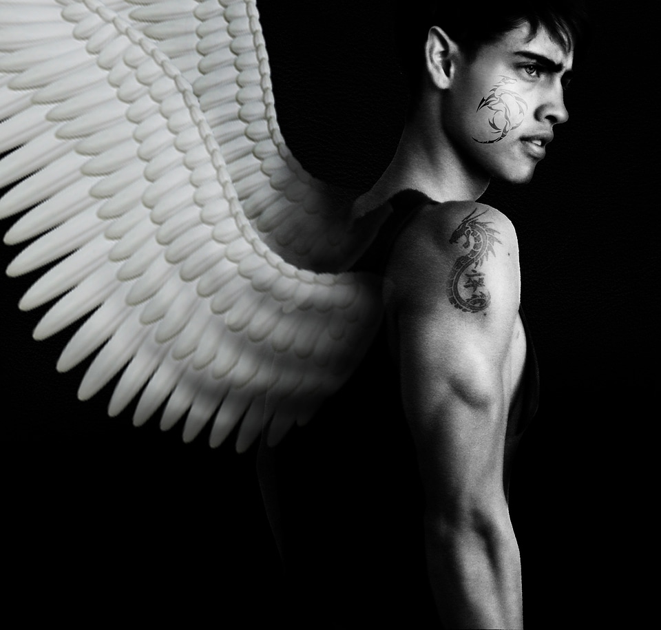Tattoo black and white human