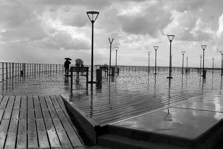 Black And White Boardwalk photo