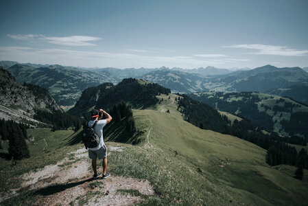 Hiking Swiss Alps photo